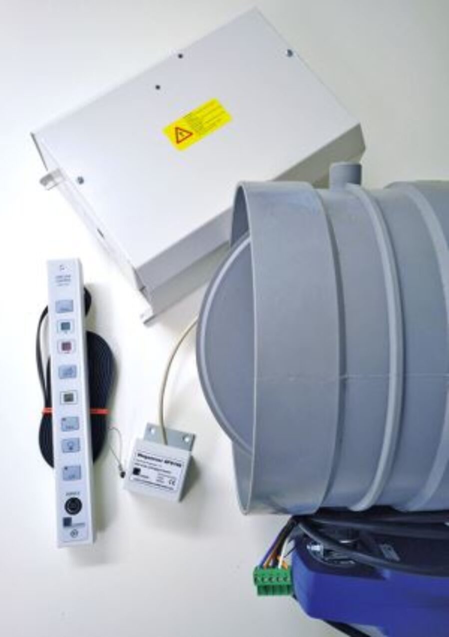 Spjeldstyring og alarm